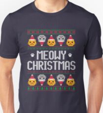 Ugly Christmas Sweater - Cat Unisex T-Shirt