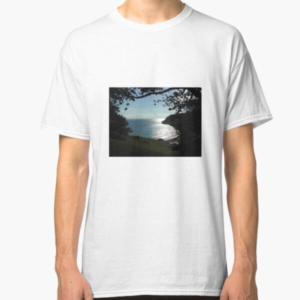 Cliffs over Beer in Devon. Classic T-Shirt
