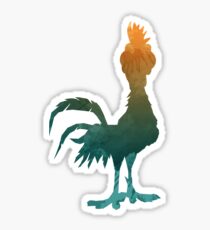 Pegatina Silueta inspirada en pollo