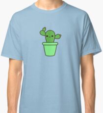Cute cactus in green pot Classic T-Shirt