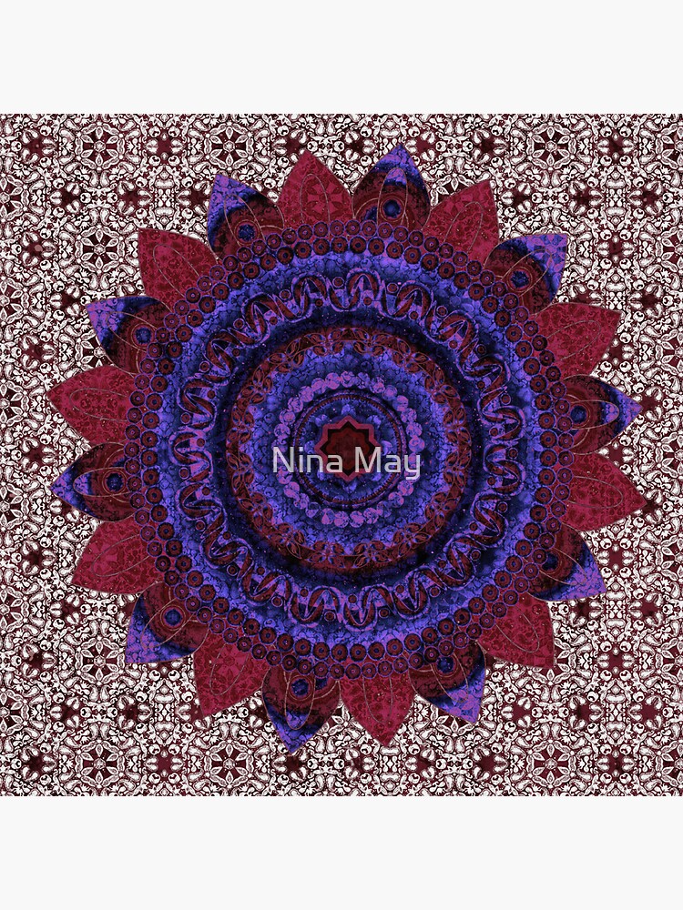 Garnet Baroque Mandala by ninabmay