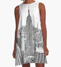 Vestido acampanado Manhattan, Empire State Building, ciudad de Nueva York, me encanta NYC Skyline, Central Park, Rockefeller Center, Central Park, Estados Unidos