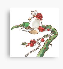 For Santa Cat 2 Canvas Print