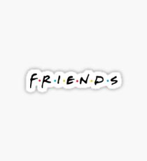 FRIENDS shirt centered Sticker