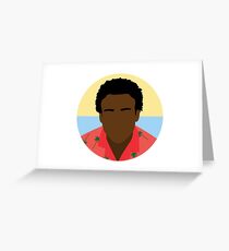 Minimalist Childish Gambino Greeting Card