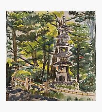 Pagoda in SF Japanese Tea Garden Photographic Print