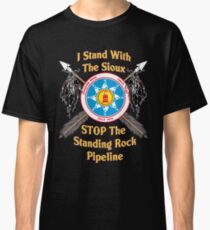 Standing Rock Crossed Arrows - Stop The Pipeline Classic T-Shirt