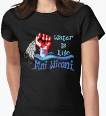 Water Is Life - Stand With Standing Rock Women's Fitted T-Shirt