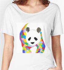 Patchwork Panda Women's Relaxed Fit T-Shirt