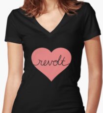 revolt Women's Fitted V-Neck T-Shirt