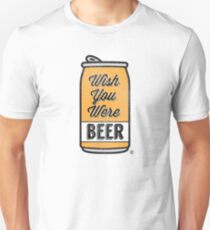 Ich wünschte du wärst Bier! Slim Fit T-Shirt