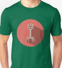 Bacteriophage flat Unisex T-Shirt