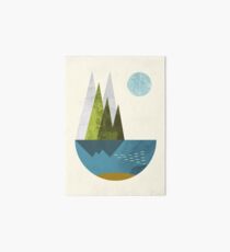 Earth, geometric print Art Board
