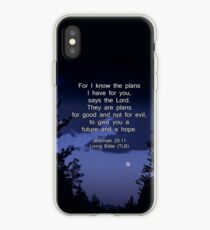 Bible Verse: Jeremiah 29:11 Words of Hope for the Future iPhone Case