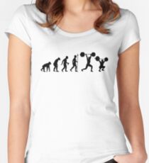 Evolution - olympisches Gewichtheben Tailliertes Rundhals-Shirt