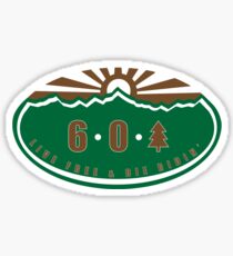 6 0 tree Sticker