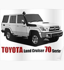 TOYOTA Land Cruiser 70 Series HZJ76 Poster