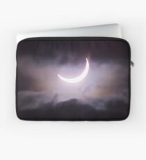 Crescent Sun between the Clouds Laptop Sleeve