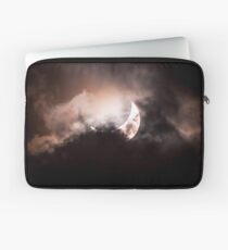 Crescent Sun behind the Clouds Laptop Sleeve