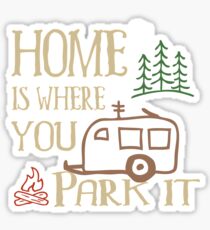 RV Camping Home Sticker