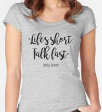 Camiseta entallada de cuello redondo Gilmore Girls - Life's Short