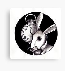 white Rabbit Canvas Print