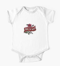 Alberta Wild Rose Vintage Travel Decal One Piece - Short Sleeve
