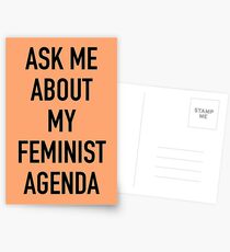 Fragen Sie mich nach meiner feministischen Agenda (Marvel) Postkarten