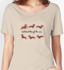 Dachshund Through The Snow Women's Relaxed Fit T-Shirt