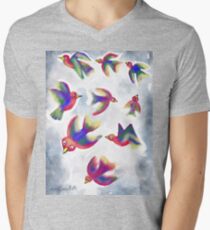 Birds in Flight Men's V-Neck T-Shirt
