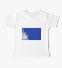 Snow and Christmas Tree Baby Tee