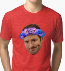 Flower Crown Tony Romo Tri-blend T-Shirt