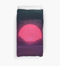 Neon Sunset Duvet Cover