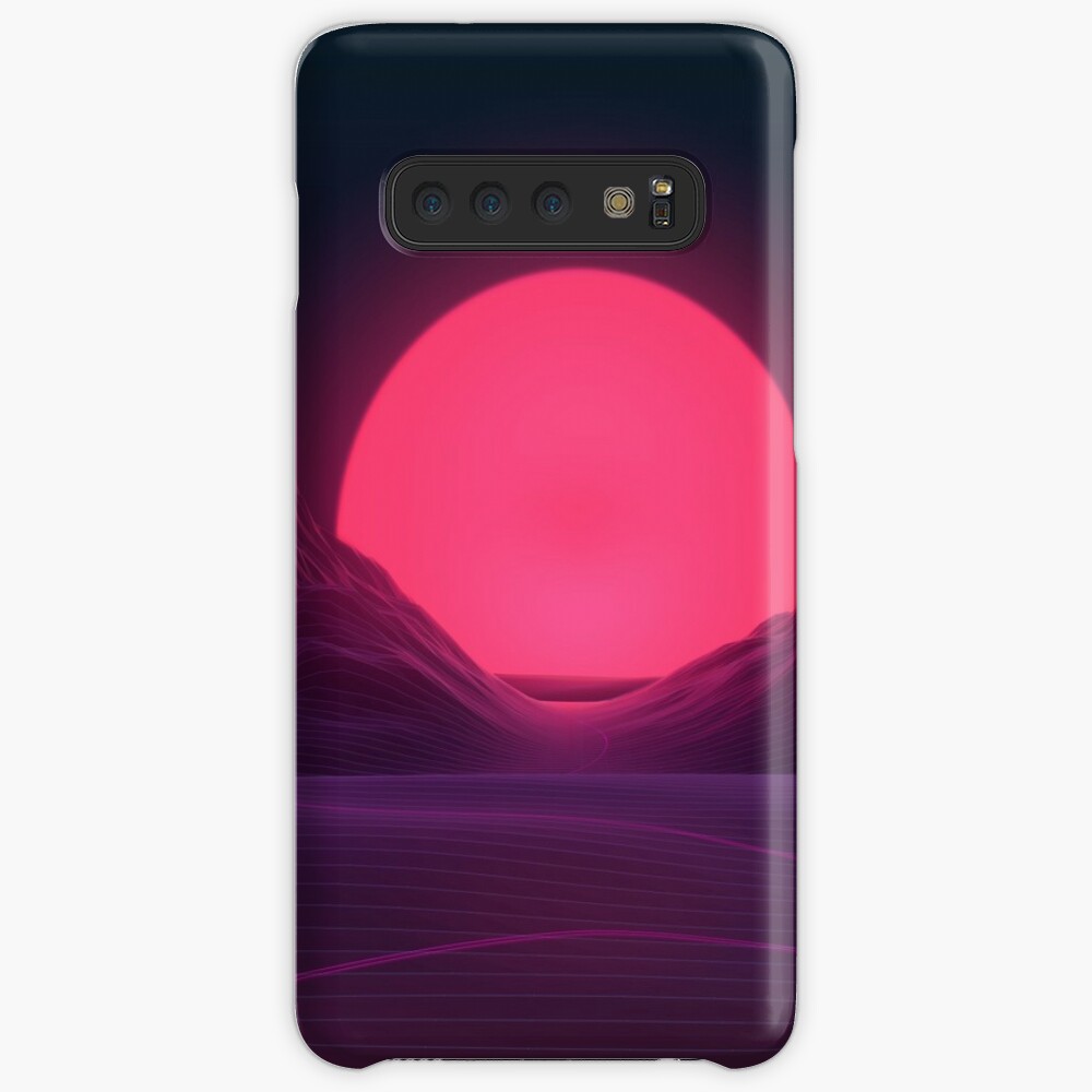 Synthwave Midnight Outrun Samsung S10 Case