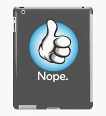 Nope Blue Circle iPad Case/Skin