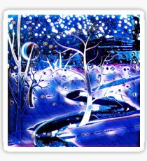 Snowy, Snowy Night Sticker