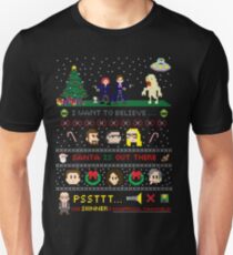 Die X-Dateien Weihnachten - Santa ist da draußen Slim Fit T-Shirt