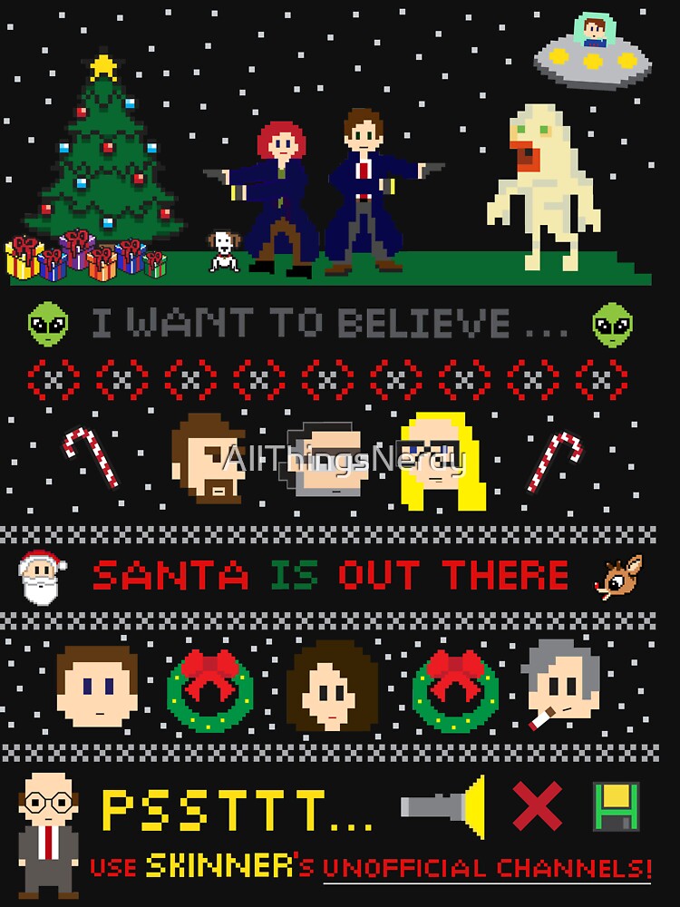 The X-Files Christmas - Santa is Out There by AllThingsNerdy