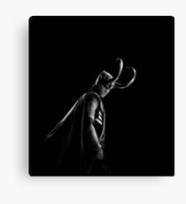 Loki black&white Canvas Print