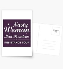 Postales Nasty Woman and the Bad Hombres - Tour de resistencia