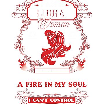 Libra Shirt, A Fire In My Soul Women V-Neck Horoscope