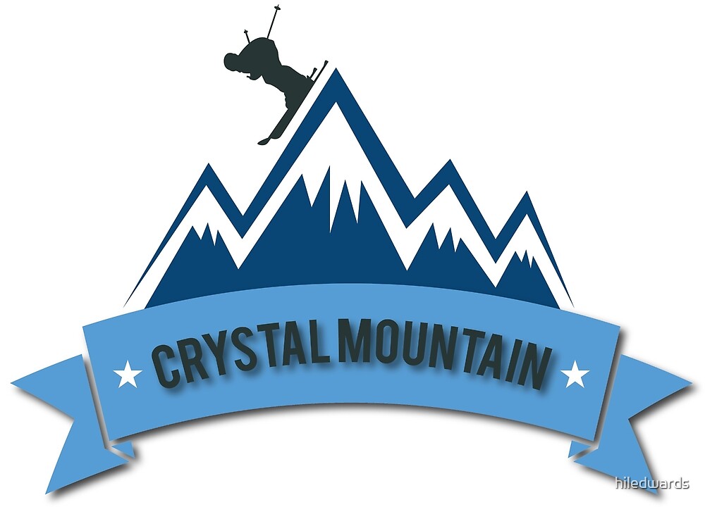 "Crystal Mountain Skiing" by hiledwards Redbubble