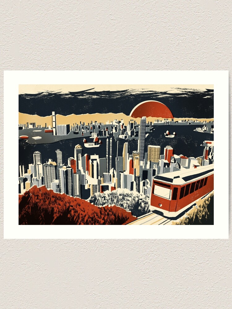 Alternate view of Hong Kong Art Print
