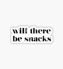 Wird es Snacks geben? Sticker