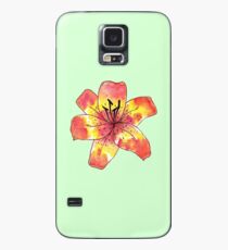 Watercolor Tiger Lily Case/Skin for Samsung Galaxy