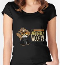 Schmuddelig Tailliertes Rundhals-Shirt
