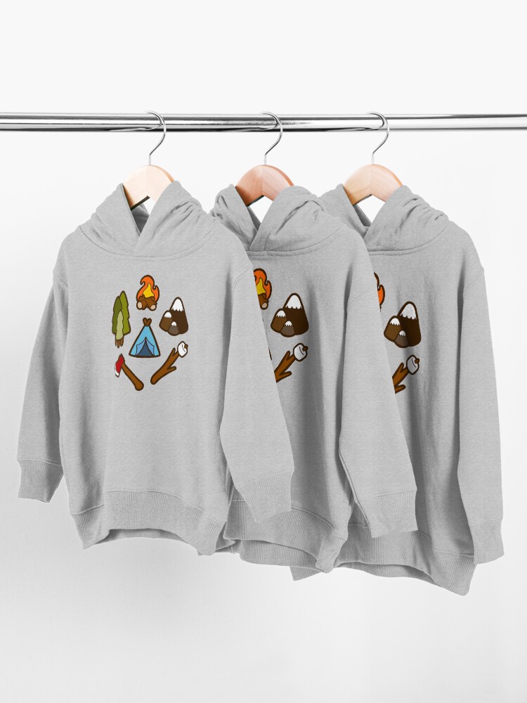 Alternate view of Camping is cool Toddler Pullover Hoodie