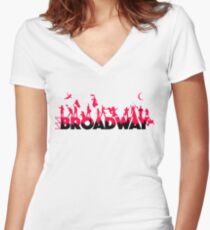 Eine Feier des Broadway Shirt mit V-Ausschnitt