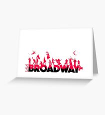 Eine Feier des Broadway Grußkarte