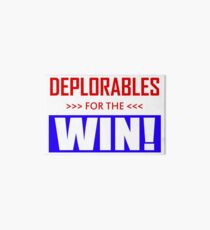 Deplorables For The Win! Art Board